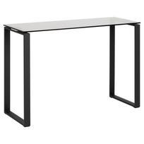 Konsolinis staliukas Actona Katrine 61539, skaidrus/juodas, 400 mm x 1100 mm x 760 mm