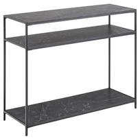 Konsolinis staliukas Actona Infinity, juodas, 100 mm x 350 mm x 790 mm