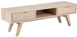 TV staliukas Actona A-Line, ąžuolo, 1500 mm x 400 mm x 450 mm