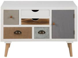 Komoda Actona Thals, balta/įvairių spalvų, 34 x 81 x 55 cm