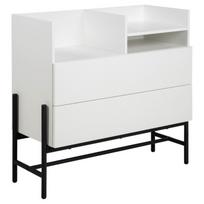 Komoda Actona Norse, balta/juoda, 42.2 x 95 x 89.9 cm