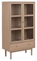 Vitrina Actona Aston, ąžuolo, 80 cm x 40 cm x 144.8 cm