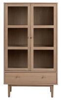 indaujos vitrinos - Vitrina Actona Aston, ąžuolo, 80 cm x 40 cm x 144.8 cm - 2 nuotrauka