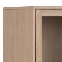 indaujos vitrinos - Vitrina Actona Aston, ąžuolo, 80 cm x 40 cm x 144.8 cm - 5 nuotrauka