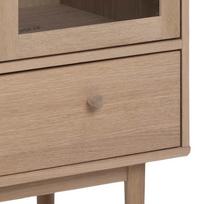 indaujos vitrinos - Vitrina Actona Aston, ąžuolo, 80 cm x 40 cm x 144.8 cm - 8 nuotrauka