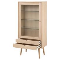 komoda medzio balta - Vitrina Actona Century, medžio, 72 cm x 36 cm x 143.2 cm - 5 nuotrauka