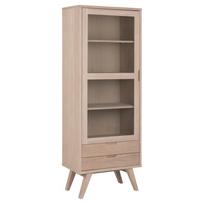 Vitrina Actona A-Line, ruda, 72 cm x 42 cm x 190 cm
