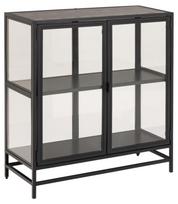 Vitrina Actona Seaford 21845, juoda, 77 cm x 35 cm x 86.4 cm