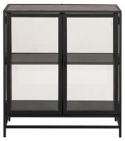 juoda vitrina - Vitrina Actona Seaford 21845, juoda, 77 cm x 35 cm x 86.4 cm - 2 nuotrauka