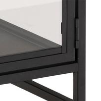 juoda vitrina - Vitrina Actona Seaford 21845, juoda, 77 cm x 35 cm x 86.4 cm - 5 nuotrauka