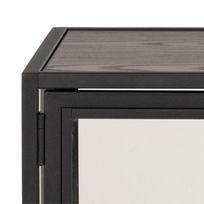 juoda vitrina - Vitrina Actona Seaford 21845, juoda, 77 cm x 35 cm x 86.4 cm - 6 nuotrauka