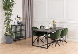 juoda vitrina - Vitrina Actona Seaford 21845, juoda, 77 cm x 35 cm x 86.4 cm - 9 nuotrauka