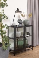 juoda vitrina - Vitrina Actona Seaford 21845, juoda, 77 cm x 35 cm x 86.4 cm - 10 nuotrauka