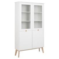 Vitrina Actona I_Century, balta, 106.9 cm x 35 cm x 190 cm
