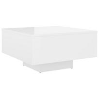 stalai 60x60 - Kavos staliukas, 60x60x31,5 cm, baltas - 1 nuotrauka