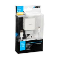  iBOX C-37, USB Type C, 1 m, balta