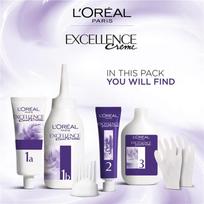 plauku dazai excellence - L´Oréal Professionnel Excellence Cool Creme plaukų dažai - 4.11 Ultra Ash Brown - 4 nuotrauka