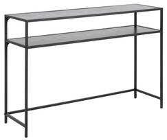 Konsolinis staliukas Actona Seaford, juodas, 1200 mm x 350 mm x 790 mm