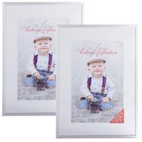 Photo frame Aluminium 21x29,7 (A4), grey 2pcs