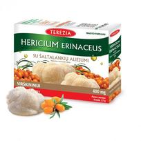 grybu papildai - Terezia Hericium Erinaceus grybas su šaltalankių aliejumi, 60 kapsulių - 1 nuotrauka