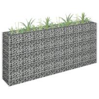Gabiono vazonas, 180x30x90cm, galvanizuotas plienas, aukštas
