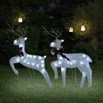 Kalėdiniai elniai, 40 LED lempučių, 2vnt.