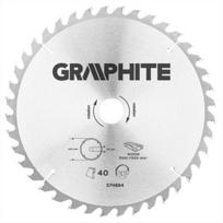 diskinis pjuklas 250 mm - Graphite Grafitinis diskinis pjūklas 250x30x3,2mm 40 dantų. - 57H684 - 2 nuotrauka