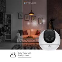 kamera vidaus - EZVIZ C6 2K SMART HOME CAMERA apsaugos stebėjimo kamera IP apsaugos kamera 256 x 1440 pikseliai Stal - 10 nuotrauka