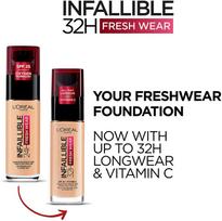 loreal pudra - Loreal Infaillible 24H makiažo pagrindas - 100 Linen - 4 nuotrauka