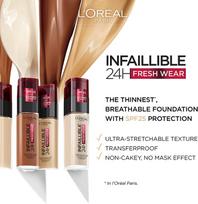 loreal pudra - Loreal Infaillible 24H makiažo pagrindas - 100 Linen - 6 nuotrauka