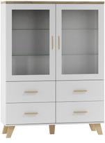 komoda 160 - Vitrina Cama Meble Lotta 2D4D, balta, 45 cm x 120 cm x 160 cm - 1 nuotrauka