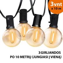 kaledines lemputes - Lauko girlianda (LED lemputės) 30 m Elegance - 1 nuotrauka