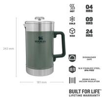 zalia kava - Stanley Classic Hot French Press, 1.4 l, žalia - 6 nuotrauka