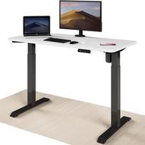 stalas 120 x 60 -  Desktronic Electric, baltas/juodas - 1 nuotrauka