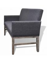 minkstasuolis - Sofa VLX Fabric 241664, pilka, 140 x 129 x 85 cm - 5 nuotrauka