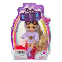 barbie extra - Barbie Extra mini lėlė languotu švarkeliu - 2 nuotrauka