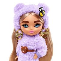 barbie extra - Barbie Extra mini lėlė languotu švarkeliu - 7 nuotrauka