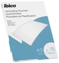 Laminavimo vokeliai Ibico, A3, 303x426 mm, 75, LAVIBI250_07886