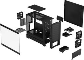 fractal mini pop air - Fractal Design Pop Air TG Clear Tint, juoda - 10 nuotrauka