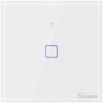 wifi jungikliai - Sonoff Smart Switch WiFi + RF 433 T1 EU TX (1-channel) - 1 nuotrauka
