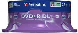 dvd r dl - DVD+R DL Verbatim [ spindle 25 | 8,5GB | 8x |  MATT SILVER ] - 2 nuotrauka