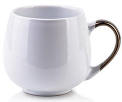 Puodelis AffekDesign Cal, aukso balta, 0.390 l