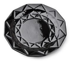 Lėkštė AffekDesign Adel, 24 cm x 24 cm, Ø 24 cm, juoda
