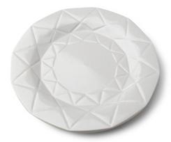 Lėkštė AffekDesign Adel, 24 cm x 24 cm, Ø 24 cm, balta