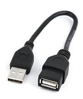 usb extension cable - Gembird Cable USB / USB 0.15m Black - 1 nuotrauka