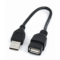 usb extension cable - Gembird Cable USB / USB 0.15m Black - 7 nuotrauka