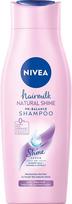 naturalus proteinas - NIVEA Hairmilk Natural Shine šampūnas dažytiems plaukams - 400 ml. - 1 nuotrauka