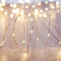 DecoKing LED Micro Fairy Lights Warm White 1m