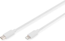 apple usb c to usb - Digitus Lightning to USB-C data/charging cable DB-600109-020-W USB-C to Lightning, USB C, Ap - 1 nuotrauka
