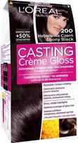 Loreal Casting Creme Gloss plaukų dažai be amoniako - 200 Ebony Black
